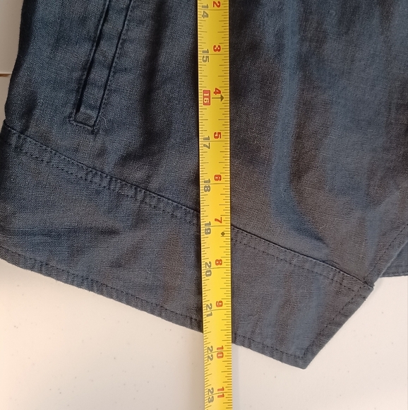 Garnet Hill 100 % Linen Sz S Easy Drape Open Front Jacket - Picture 11 of 11